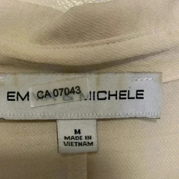 Emma & Michele semi sheer, lightweight,  flowy summer dress w cap sleeves - Picture 4 of 5